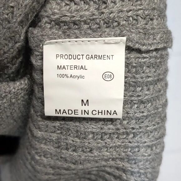 Women's Knit Open Front Oversized Loose Fit Cardigan Grandpacore Size Medium - Picture 3 of 4